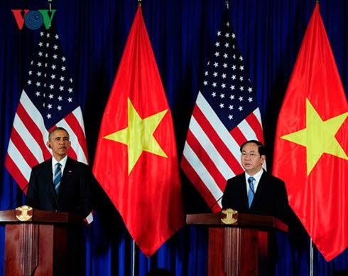 ប្រធានរដ្ឋ លោក Tran Dai Quang ជួបចរចារជាមួយប្រធានាធិបតីលោក Barack Obama - ảnh 1